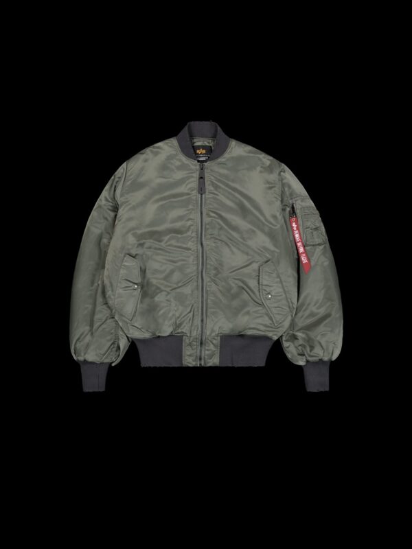 ALPHA INDUSTRIESBomber"MA-1 Distressed"color verde oscuro