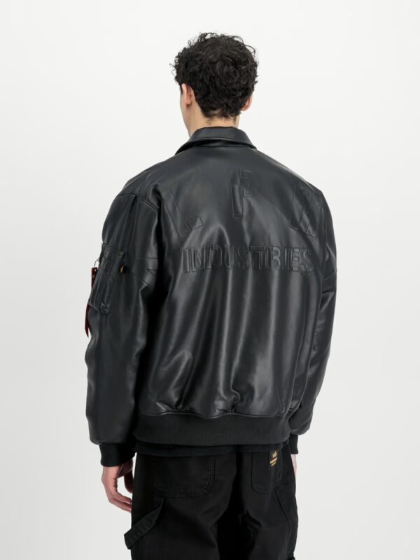 ALPHA INDUSTRIESBomber"PU College Jacket"color negro