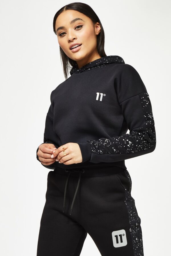 11 DEGREES Sudadera " Reflective Splatter  " color negro