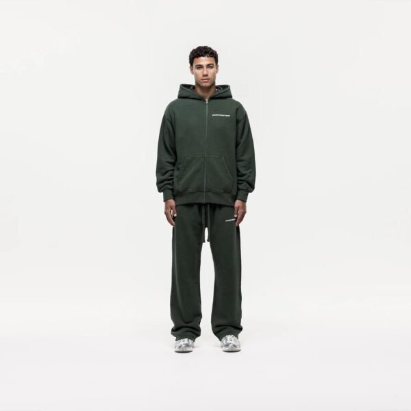 GOOD FOR NOTHING Sudadera " VINTAGE WASHED GREEN ZIP HOODIE " verde