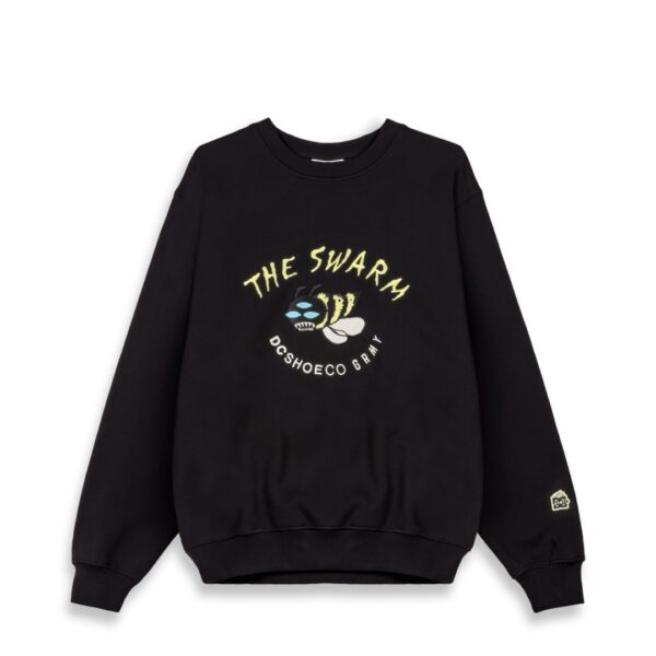 GRIMEYSudadera"THE SWARM DC SHOES X GRIMEY VINTAGE CREWNECK"color negro