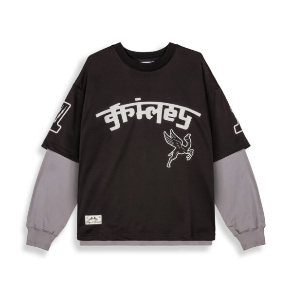 GRIMEYCamiseta"RACE WAR MESH LONG SLEEVE TEE"color negro