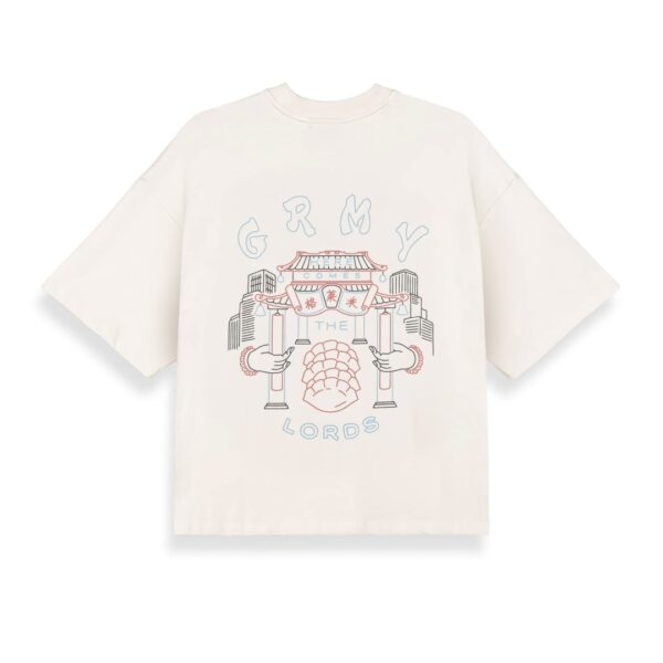GRIMEYCamiseta"SAMPANS THE LORDS BOXY TEE"color blanco