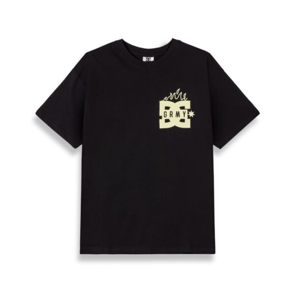 GRIMEYCamiseta"TTHE SWARM DC SHOES X GRIMEY RAW HONEY REGULAR TEE"color negro
