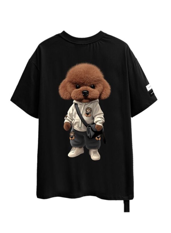 MOD WAVE MOVEMENTCamiseta"MIKE TEDDY T-SHIRT"color negro