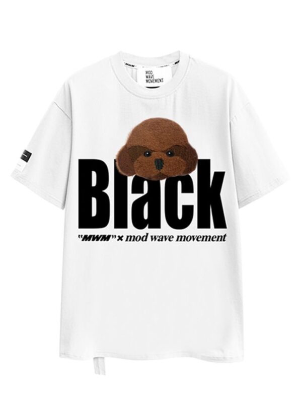 MOD WAVE MOVEMENTCamiseta"MIKE TEDDY T-SHIRT"color blanco