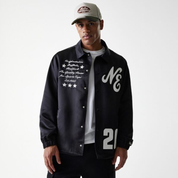 NEW ERAChaqueta"NE COACHES JACKET NEWERA BLK"color negro