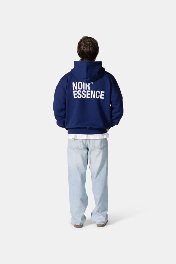 NOIR ESSENCESudadera"Essence Washed Navy Hoodie"color marino