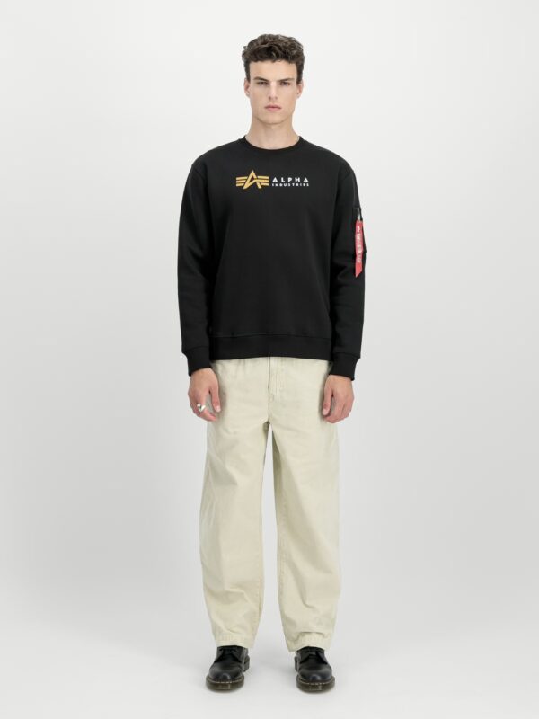 ALPHA INDUSTRIESSudadera"Alpha Label Sweater"color negro