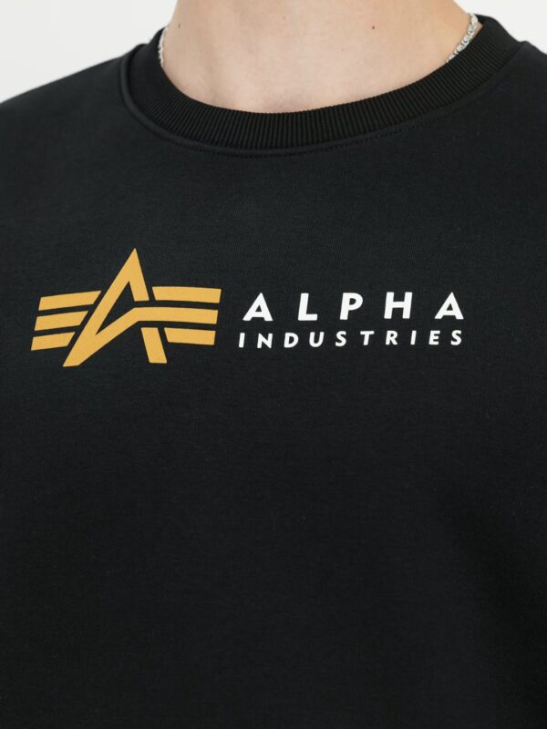 ALPHA INDUSTRIESSudadera"Alpha Label Sweater"color negro