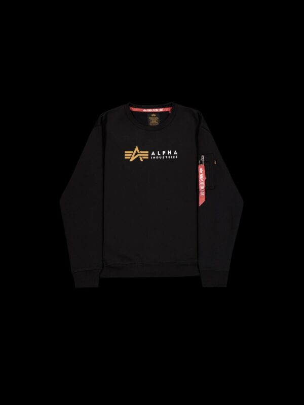 ALPHA INDUSTRIESSudadera"Alpha Label Sweater"color negro