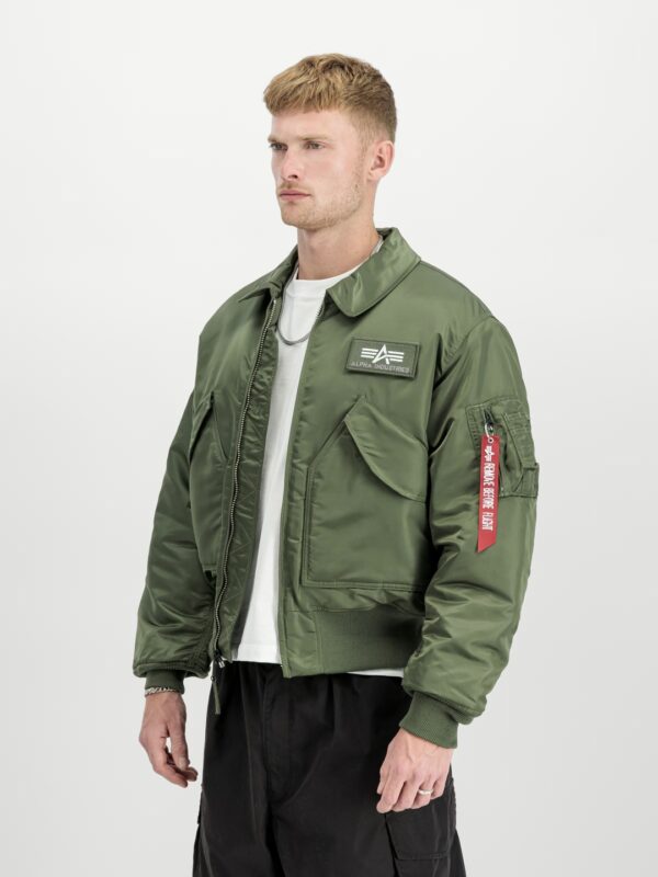 ALPHA INDUSTRIES Bomber " CWU 45 " color verde