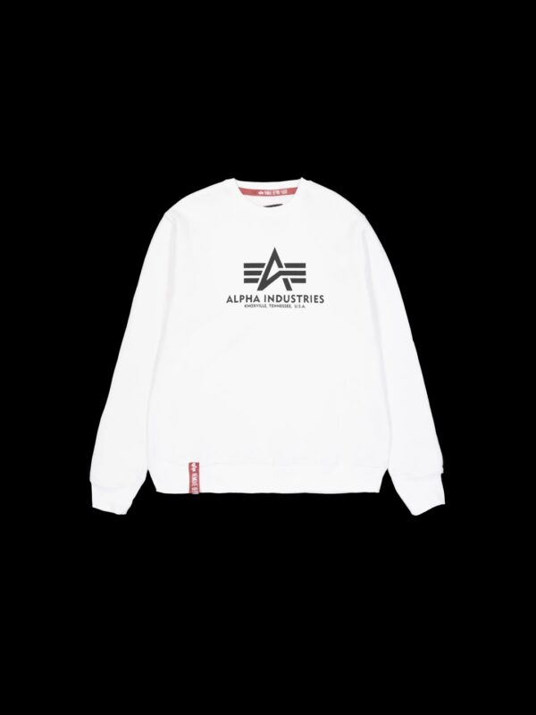 ALPHA INDUSTRIESSudadera"Basic Sweatshirt"color blanco