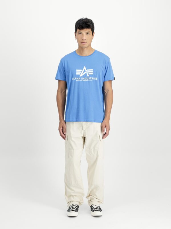 ALPHA INDUSTRIESCamiseta"Basic T-Shirt"color blanco azulon