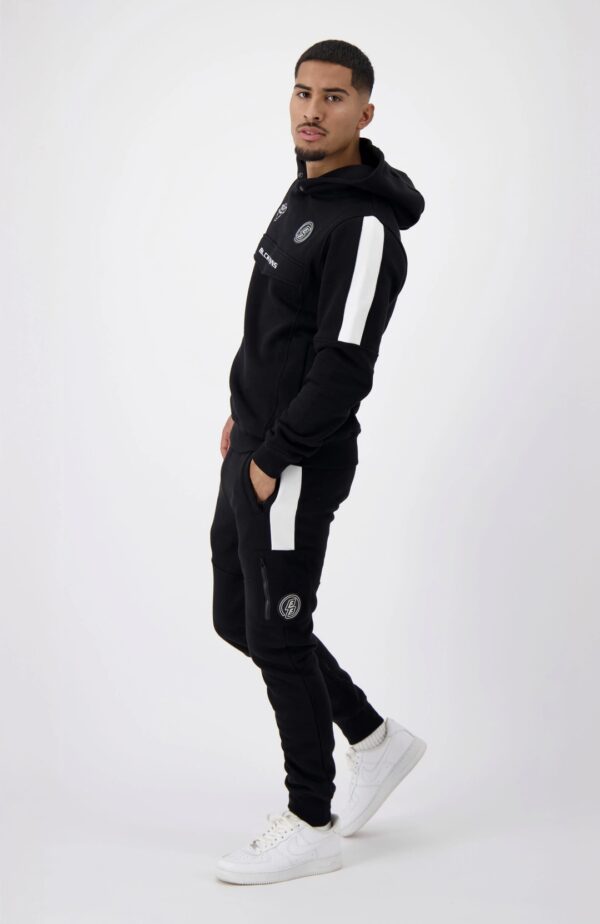 BLACK BANANAS Sudadera " ANORAK STRIPE HOODY " color negro