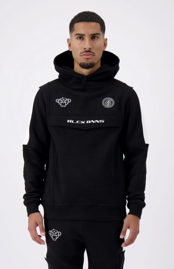 BLACK BANANAS Sudadera " ANORAK STRIPE HOODY " color negro