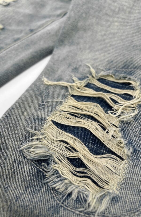 BLACK BANANAS Pantalon " DISTRESSED DENIM " color azul