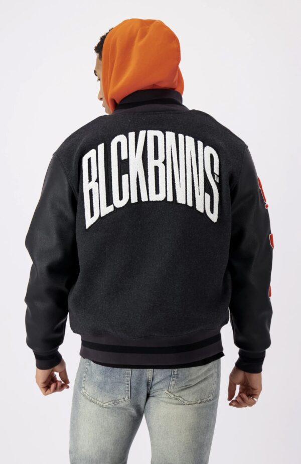 BLACK BANANAS Chaqueta " LOGISTICS VARSITY JACKET " color gris