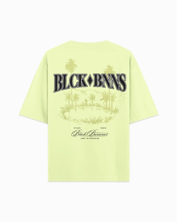 BLACK BANANAS Camiseta"PARADISE T-SHIRT"color amarillo