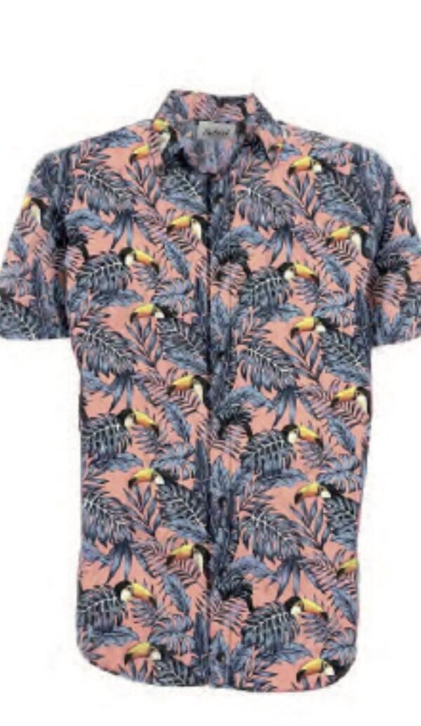 BUTNOT Camisa " CAMICIA TESSUTO TROPICAL + RICAMO " color rosa