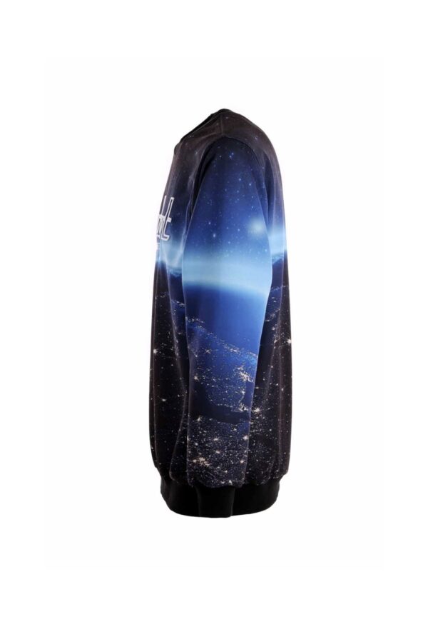 BUT NOT  Sudadera " Girocollo Galassia Ricamo " color negro