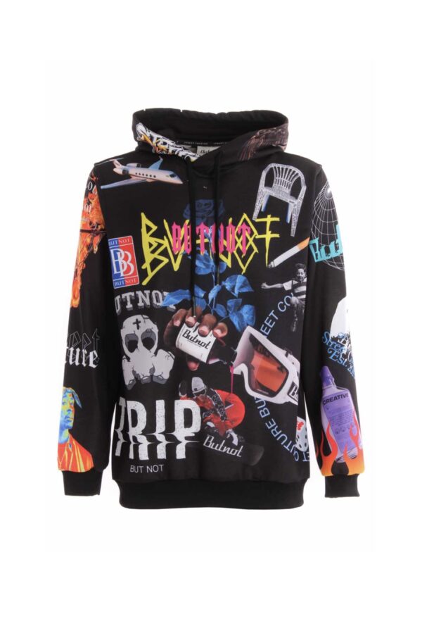 BUT NOT  Sudadera " Stampa Multigrafica " color unico