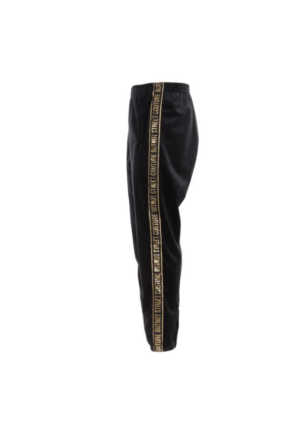 BUT NOT  Pantalon " Vell.Con Bande Oro Street " color negro