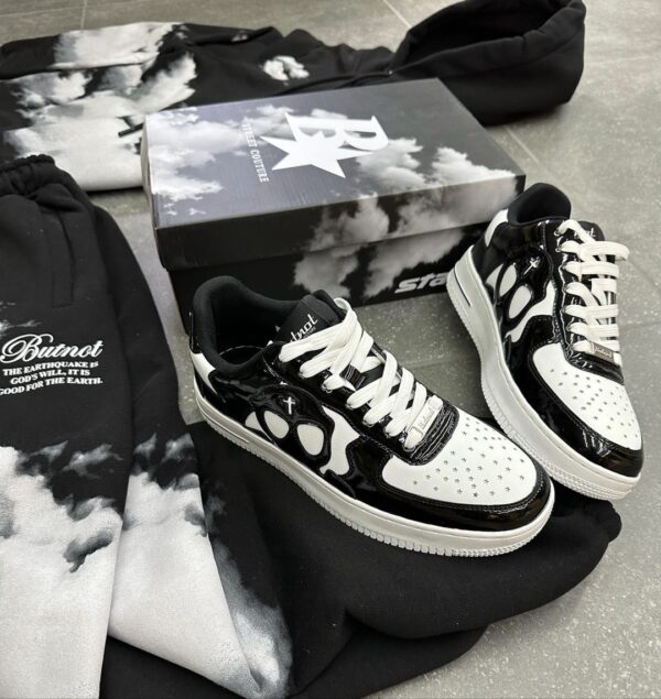 BUTNOT Sneakers " STAR88 SNEAKERS CROCO TEXTURE" color negro