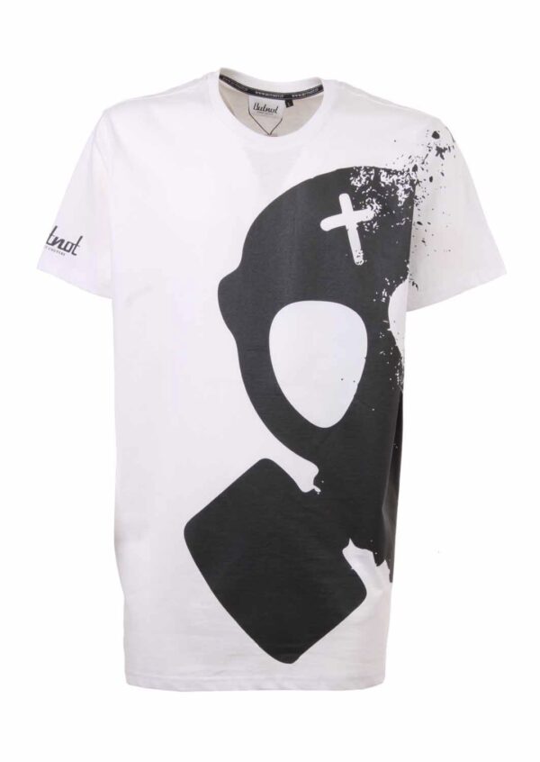 BUTNOT Camiseta " Stampa Logo Frantumatu " color blanco