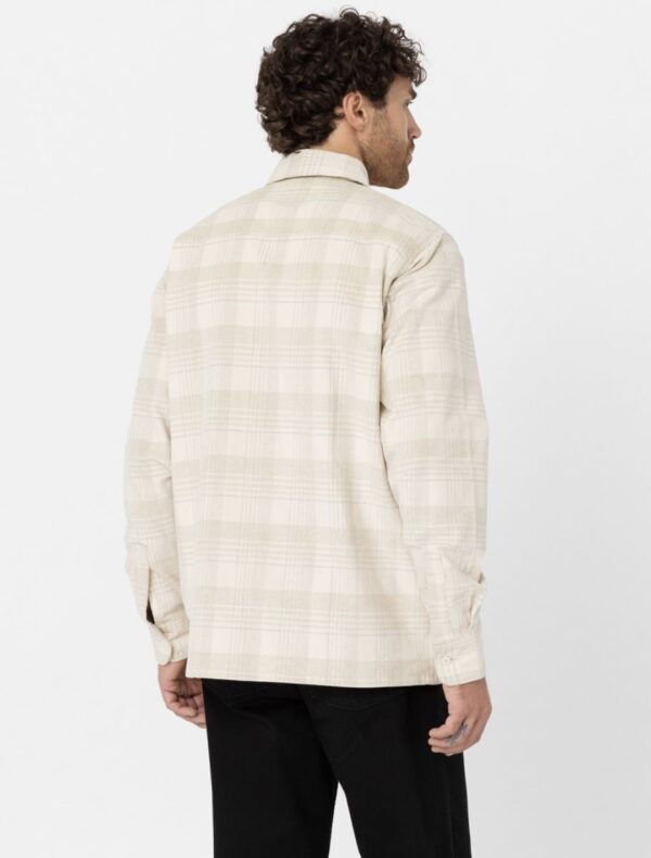 DIKIES Sobrecamisa " ALMA SHIRT CORD CHECK LIGHT " color gris