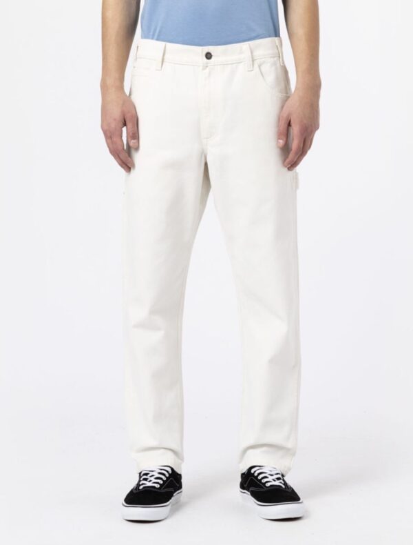 DIKIES Pantalon " DICKIES DUCK CANVAS CARPENTER PANT SW CLOUD " color crudo