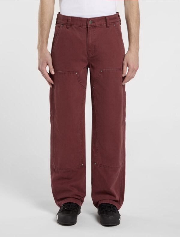 DIKIESPantalon"DOUBLE KNEE CANVAS CARPEN"color burdeos