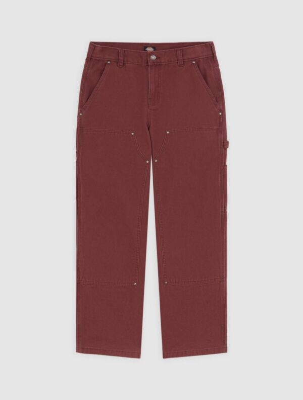 DIKIESPantalon"DOUBLE KNEE CANVAS CARPEN"color burdeos