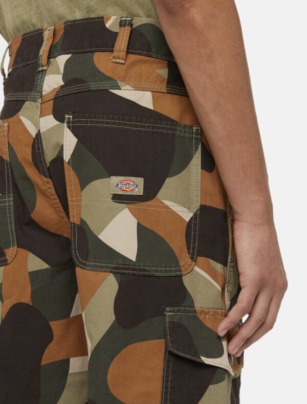 DIKIES Pantalon " DUCK CANVAS CAMO CARGO IMPERIAL GREEN "