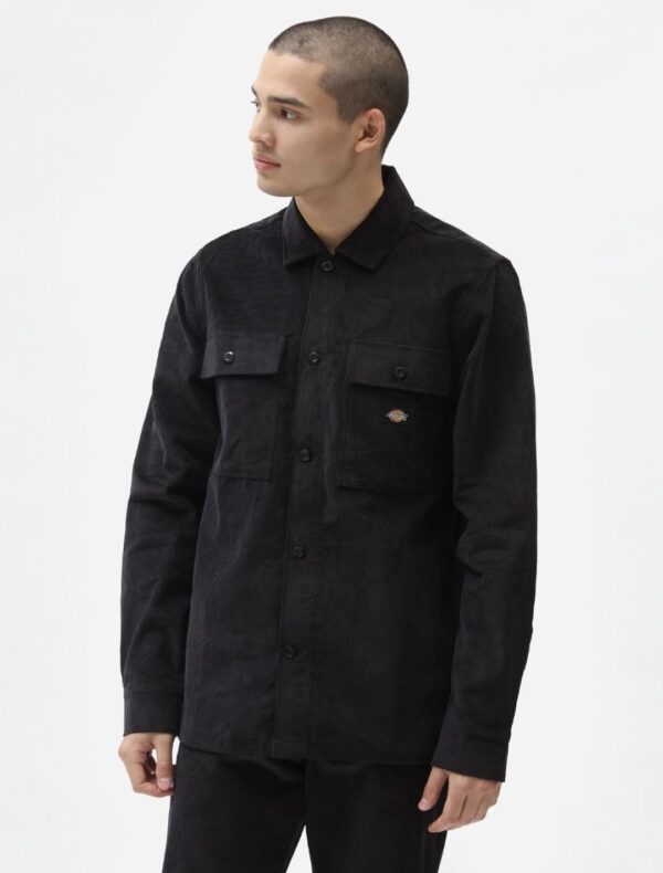 DIKIES Sobrecamisa " HIGGINSON SHIRT LS BLACK " color negro
