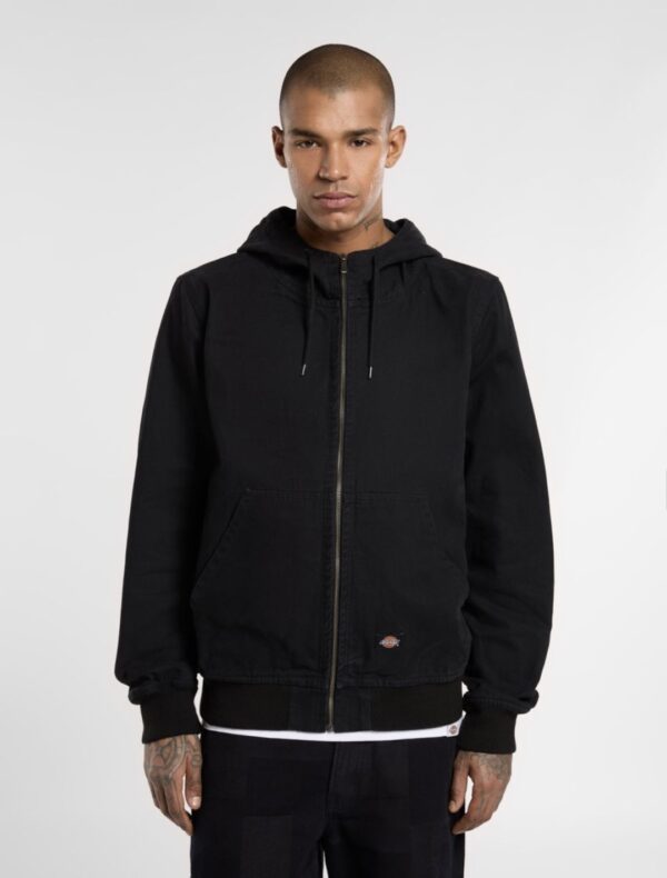 DIKIESChaqueta"HILHAM HOODED CANVAS"color negro