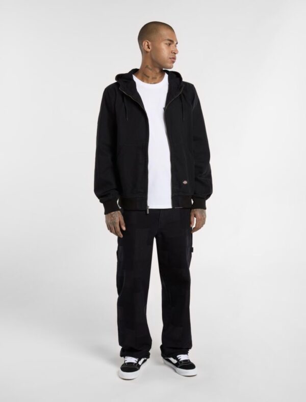 DIKIESChaqueta"HILHAM HOODED CANVAS"color negro