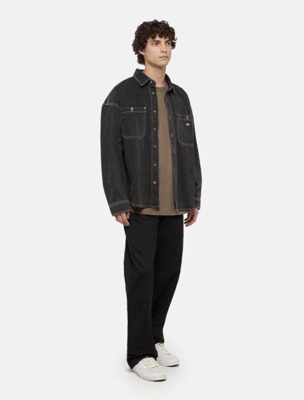 DIKIES Camisa " HOUSTON LS SHIRT BLACK WASH "