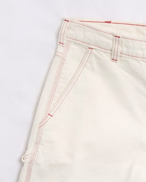 DIKIES Bermuda " LOOSE DENIM PAINTER SHORT EGRET " color crudo