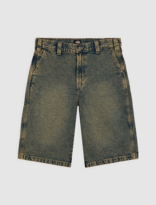 DIKIES Pantalon " MADISON DENIM SHORT YELLOW FADE INDIGO " denim