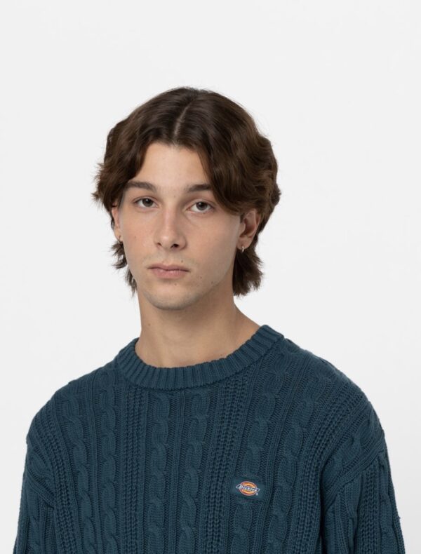 DIKIES Jersey " MULLINVILLE SWEATER REFLECTING POND " color azul