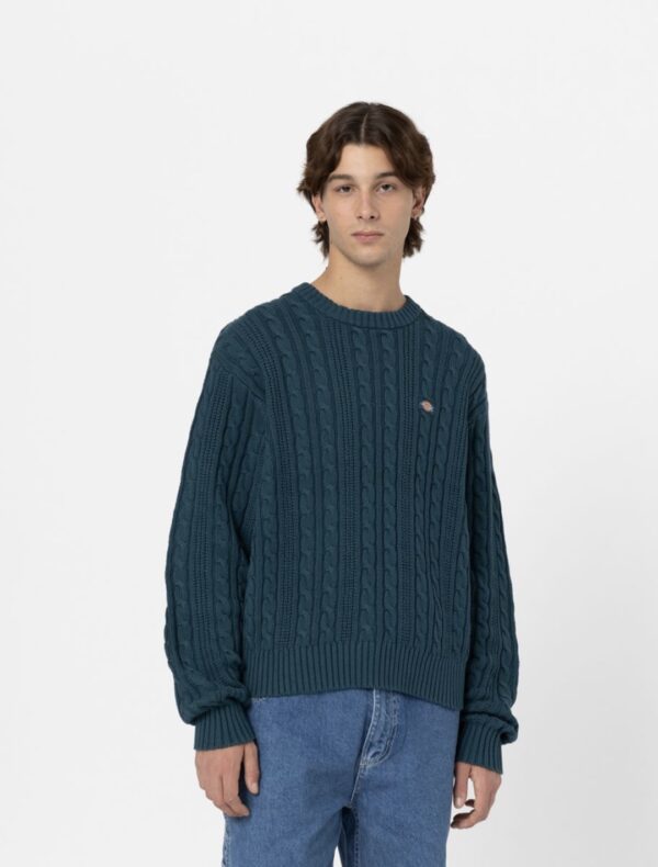 DIKIES Jersey " MULLINVILLE SWEATER REFLECTING POND " color azul