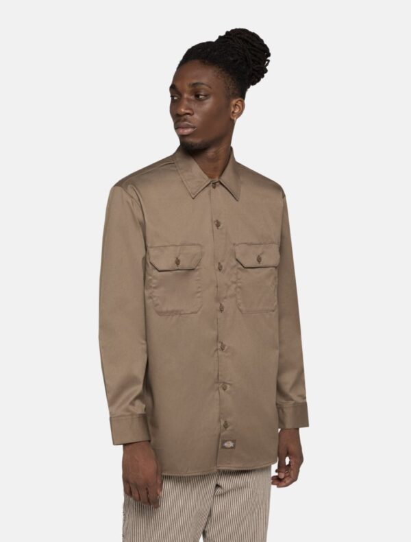 DIKIES Camisa " WORK SHIRT LS REC MUSHROOM "