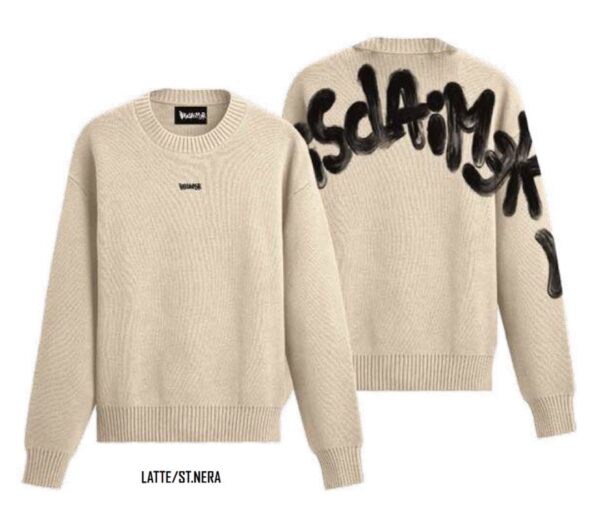 DISCLAIMERJersey punto logo trasero color crudo