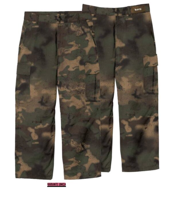 DISCLAIMERPantalon bolsillos estampado camuflage