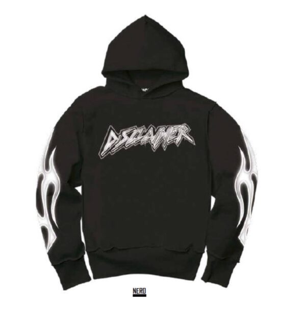 DISCLAIMERSudadera capucha logo color negro