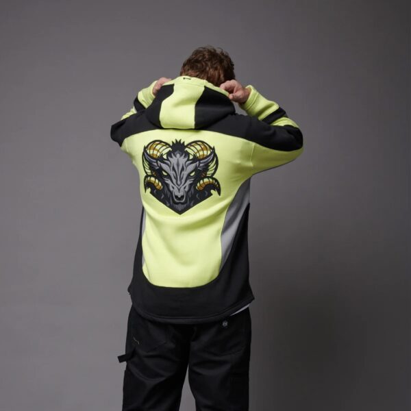 DOLLY NOIR Sudadera " GOAT HOCKEY HOODIE PLUS YELLOW " color amarillo