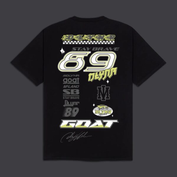 DOLLY NOIR Camiseta " GOAT SPONSOR TEE BLACK " color negro