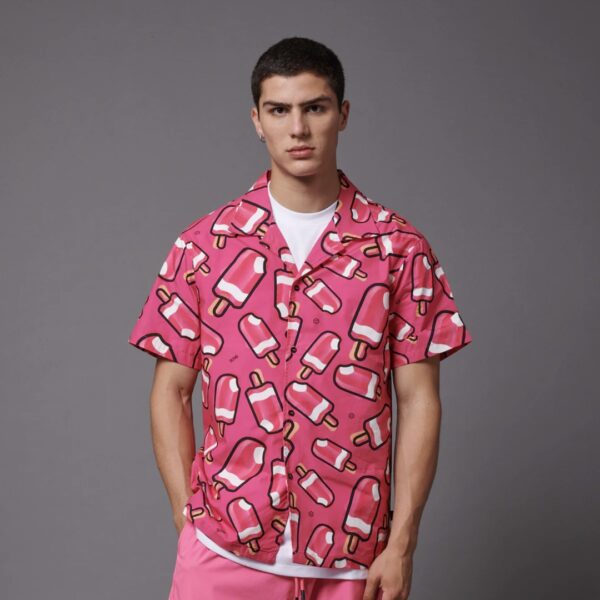 DOLLY NOIR Camisa " MAMBO PATTERN ALLA FRAGOLA BOWLING SHIRT " color unico