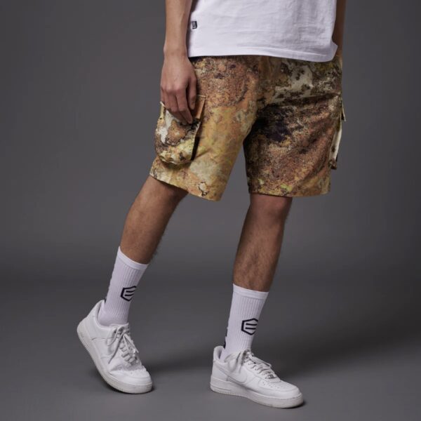 DOLLY NOIR Bermuda " DESERT CHEMICAL CARGO SHORTS " color beige